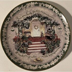 Welcome Home Plate The Bradford Exchange Limited Edition 8”
